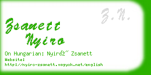 zsanett nyiro business card